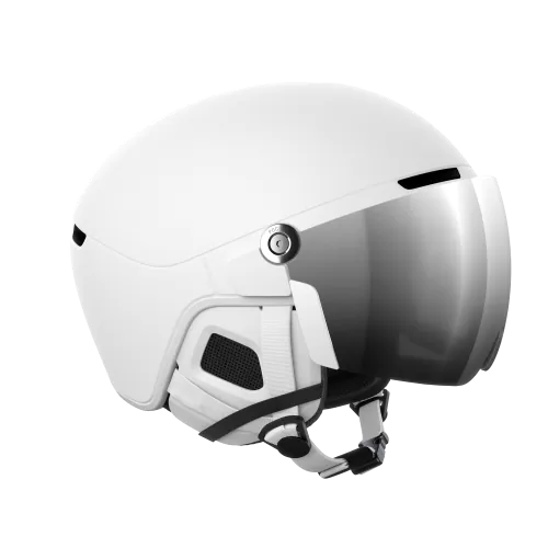 POC Obex Visor Ski Helmet - Hydrogen White/Clarity Universal/Partly Sunny/Silver